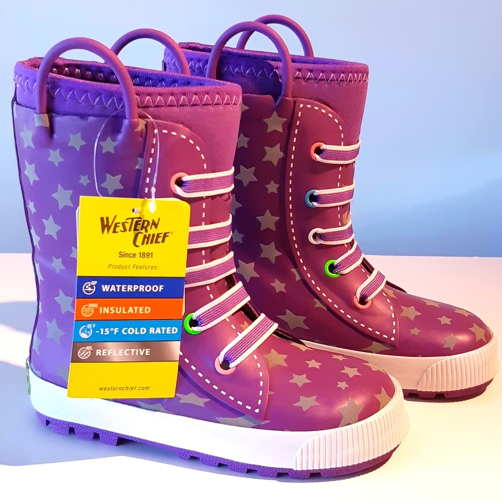 Twinkle stars rain / winter boots
